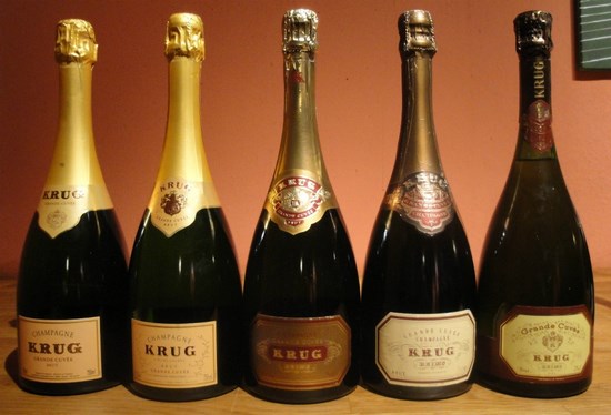 Разные типы шампанских вин