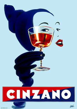 Винтажный плакат Чинзано