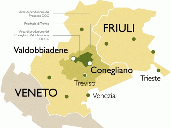 Регионы производства знаменитого игристого вина