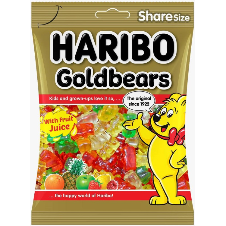 Жевательный мармелад с фруктовым вкусом Харибо Золотые Мишки