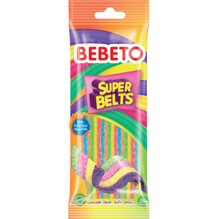 Жевательный мармелад Super Belts Bebeto жевательный мармелад bebeto berry mix 30г