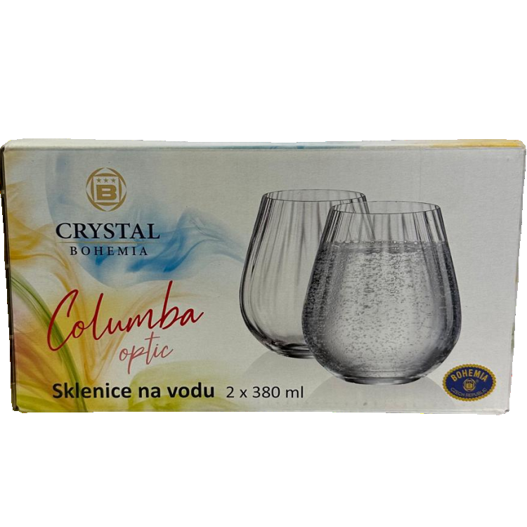 Набор стаканов для воды низкие Spring Columba Optic 380мл/2шт