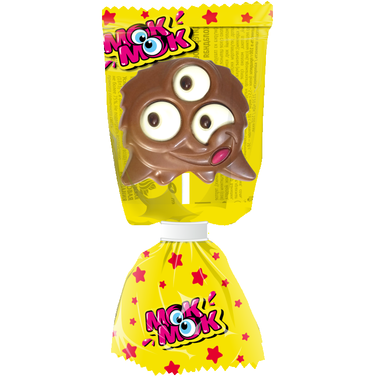 Кондитерское изделие из глазури  Шоколадная фигурка с печеньем  1/24/24 ШокоМонстрик