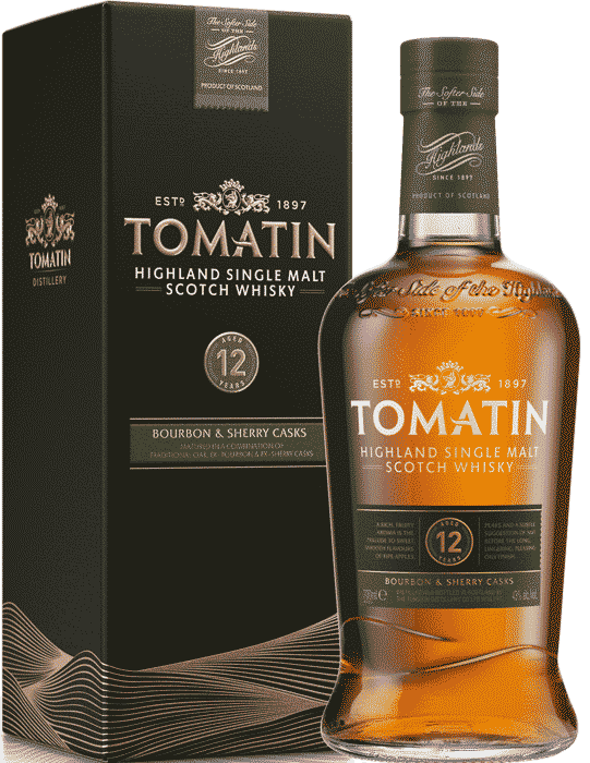 Виски Tomatin, 12 летней выдержки 0.7 л
