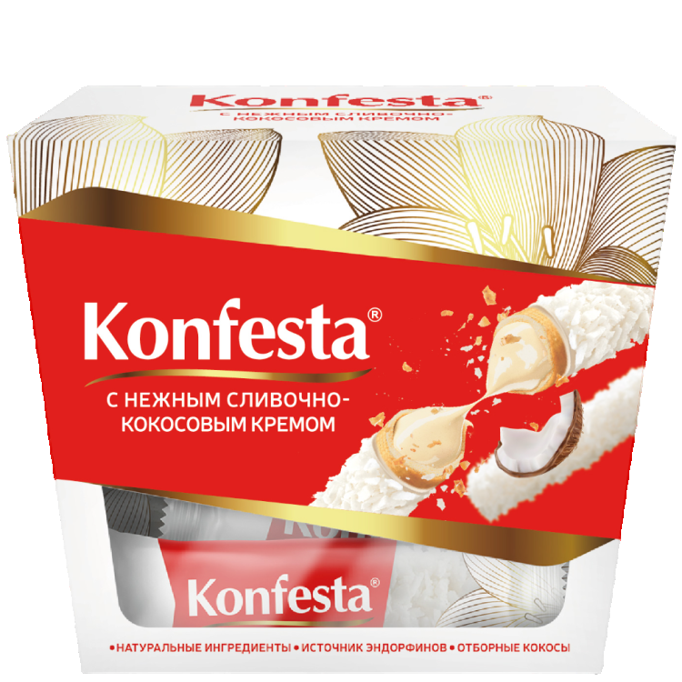 Конфеста с кокосовой начинкой 150г
