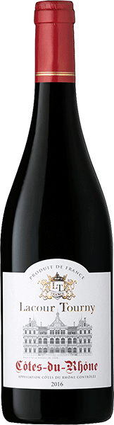 Вино Lacour Tourny Cotes du Rhone красное 0.75 л