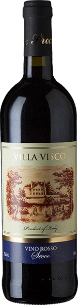 Вино Villa Visco, Vino Rosso Secco 0.75 л