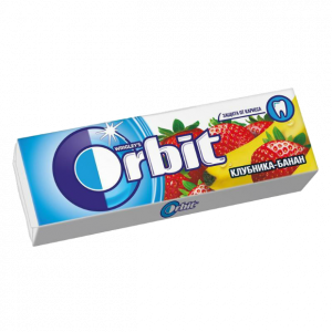 Изображение товара Жевательная резинка Orbit Клубника-банан