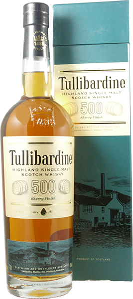 Виски Tullibardine "500" Sherry Finish, в подарочной упаковке 0.7 л