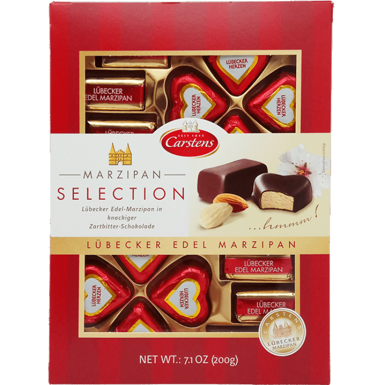 Набор шоколадных конфет  Lubecker Marzipan в тёмном шоколаде