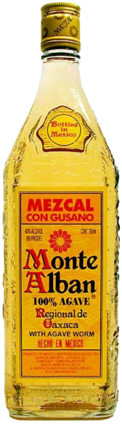 Текила Monte Alban, с 2 подарочными бокалами 0.75 л