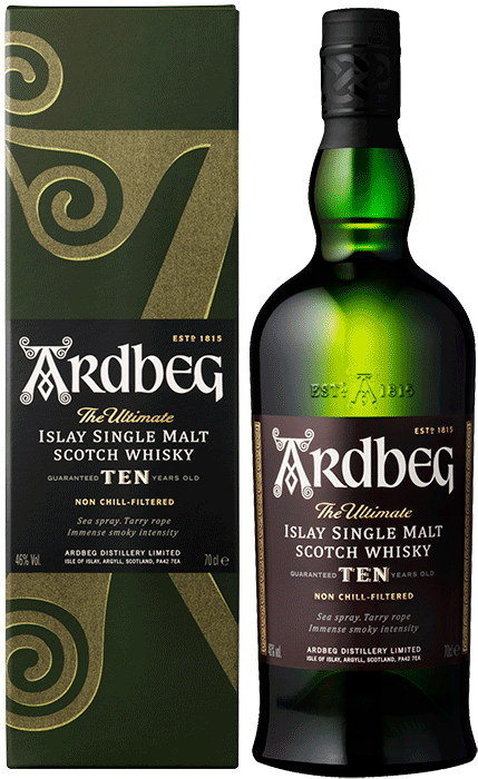Изображение товара Виски Ardbeg 10 Years Old в п/у Изображение товара Виски Ardbeg 10 Years Old в п/у