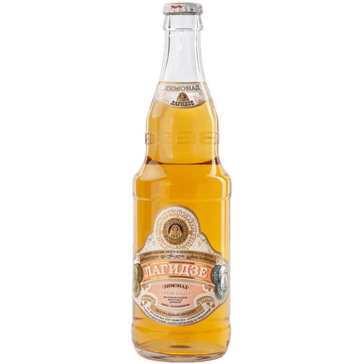 Лимонад ТМ Лагидзе Крем-Сода в стекле