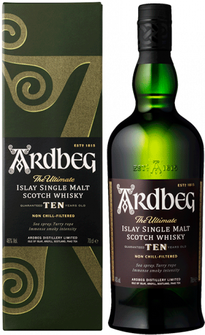 Изображение товара Виски Ardbeg 10 Years Old шотландский односолодовый с торфяным дымом 0.7 л