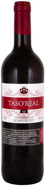 Вино Taso Real Tempranillo Red Semi-Sweet 0.75 л