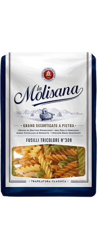Макароны Макаронные изделия la Molisana №309 Fusilli Tricolore с добавлением томатов и шпината