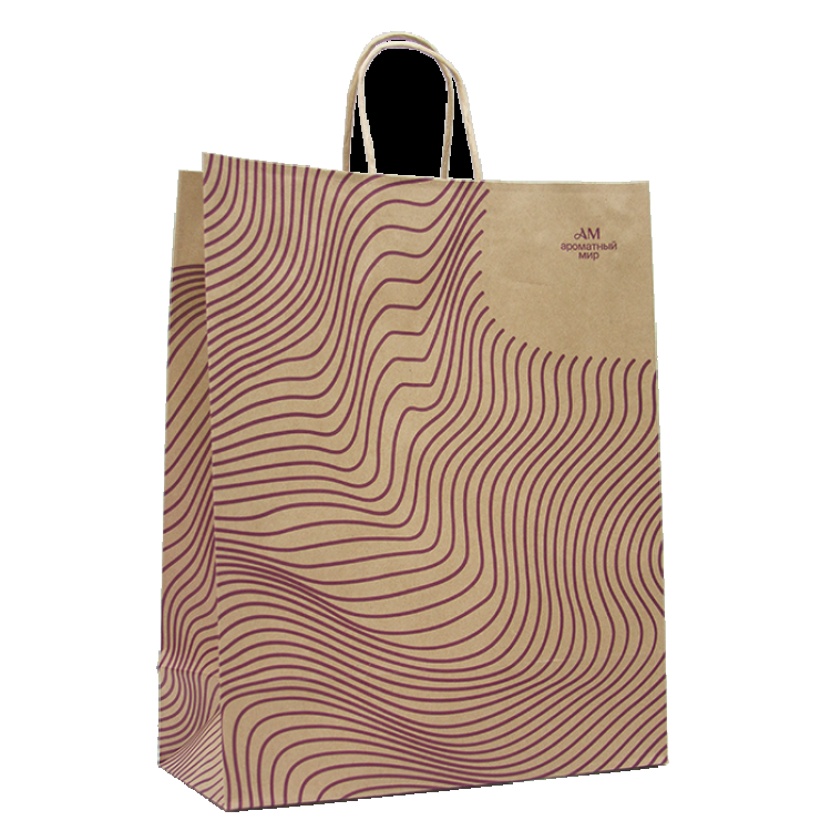 Пакет Крафт большой полосы 320*400*150