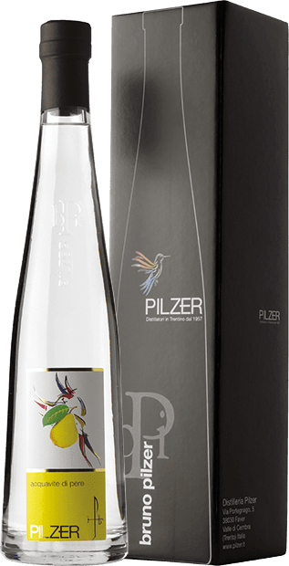 Граппа Pilzer, Acquavite di Pere Williams, в подарочной упаковке 0.5 л