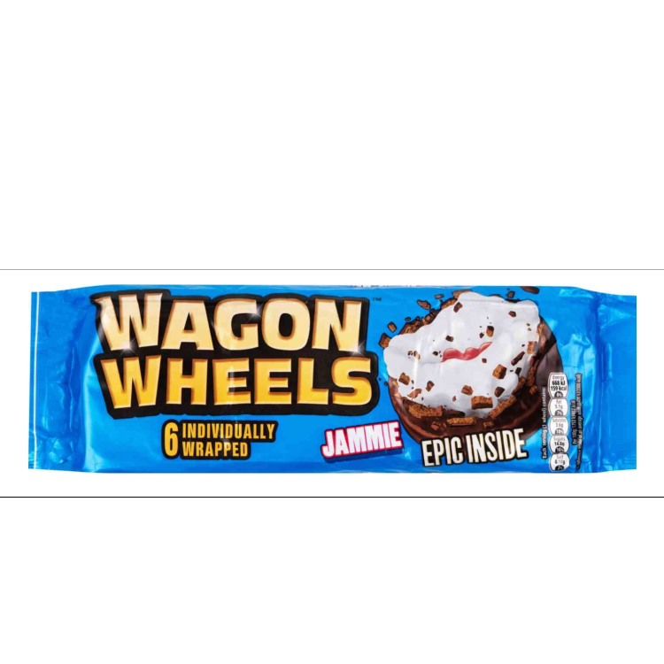 Печенье бисквитное с суфле и джемом Jammie Wagon Wheels