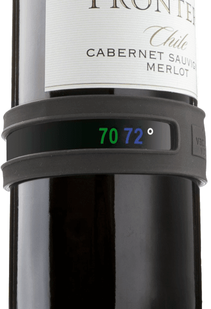 Браслет-термометр для вина "VacuVin" темно-серый