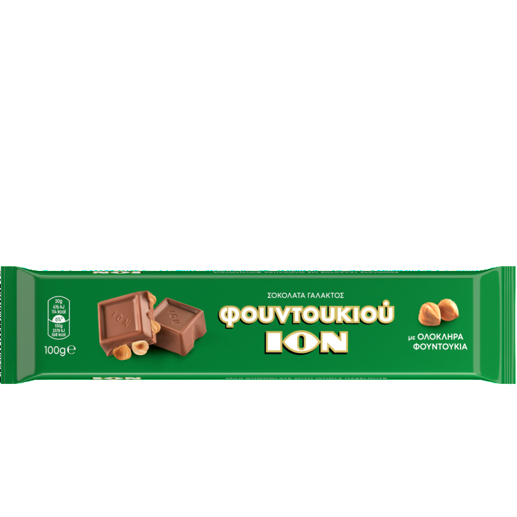 Молочный шоколад с фундуком Ион