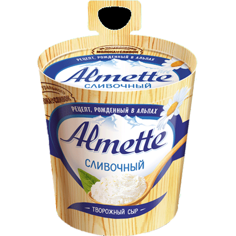 Творожный сыр Almette сливочный 150 гр сыр творожный almette с белыми грибами 150 г