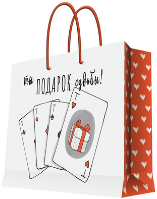 Изображение товара Пакет бумажный с ламинацией 40.6x33x16, упаковка для товаров