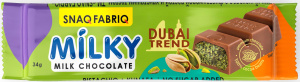 Изображение товара Молочный шоколад с фисташковой пастой и хрустящим тестом SNAQ FABRIQ 34 г