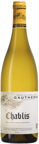 Изображение товара Белое сухое вино Chablis Gautheron из сорта Шардоне, 0.75 л