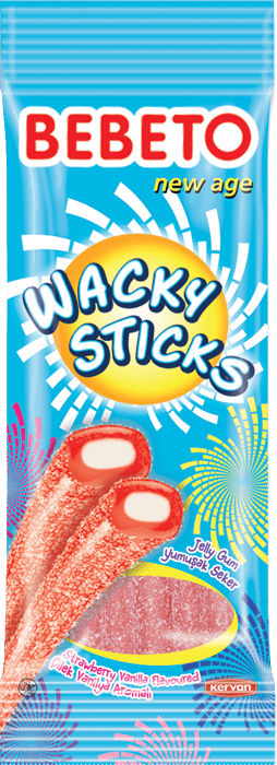 Изображение товара Жевательный мармелад Wacky Sticks Bebeto Изображение товара Жевательный мармелад Wacky Sticks Bebeto
