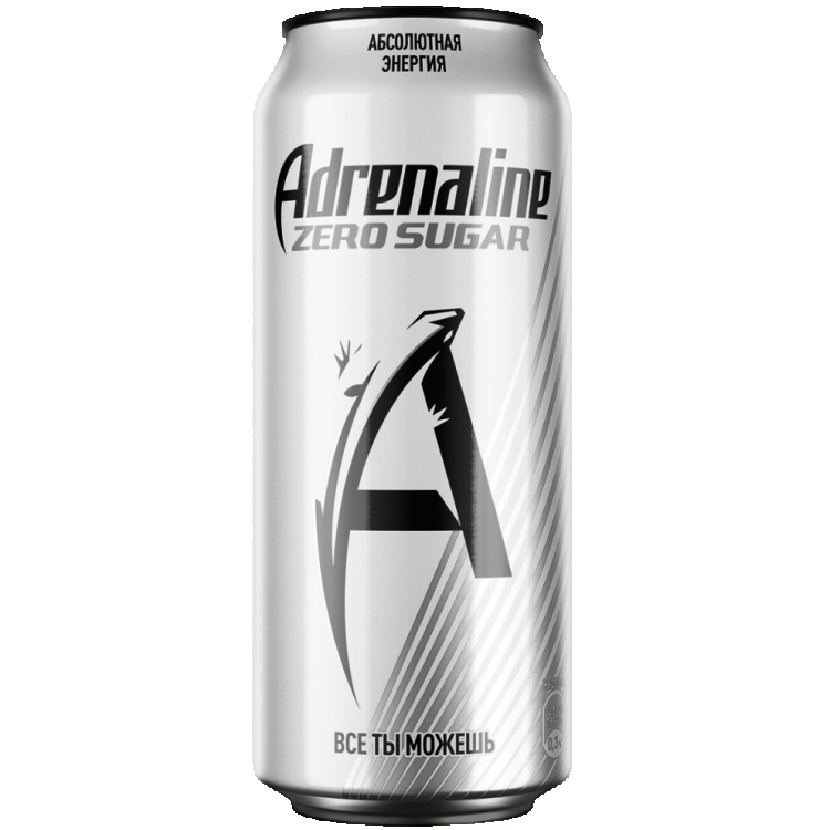 Adrenalin Zero Sugar Silver Energy
