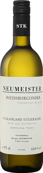 Вино Weissburgunder Steirische Klassik Vulkanland Steiermark White Dry 0.75 л