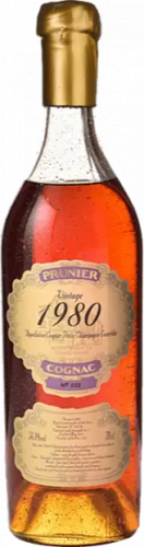 Изображение товара Коньяк Prunier Vintage 1980 0.7 л, выдержка 31 год, крупный французский бренд