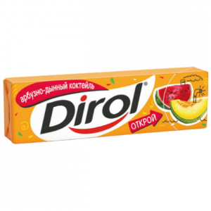 Изображение товара Жевательная резинка Dirol Арбузно-дынный коктейль 13.6гр