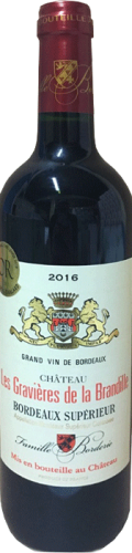 Изображение товара Вино Chateau Les Gravieres De La Brandille сухое красное 0.75 л Франция