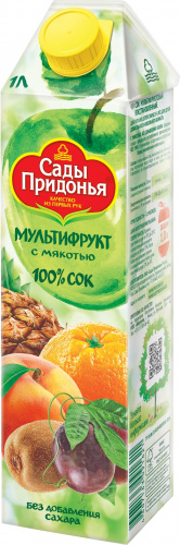 Изображение товара Сок «Сады Придонья» Мультифрукт с мякотью