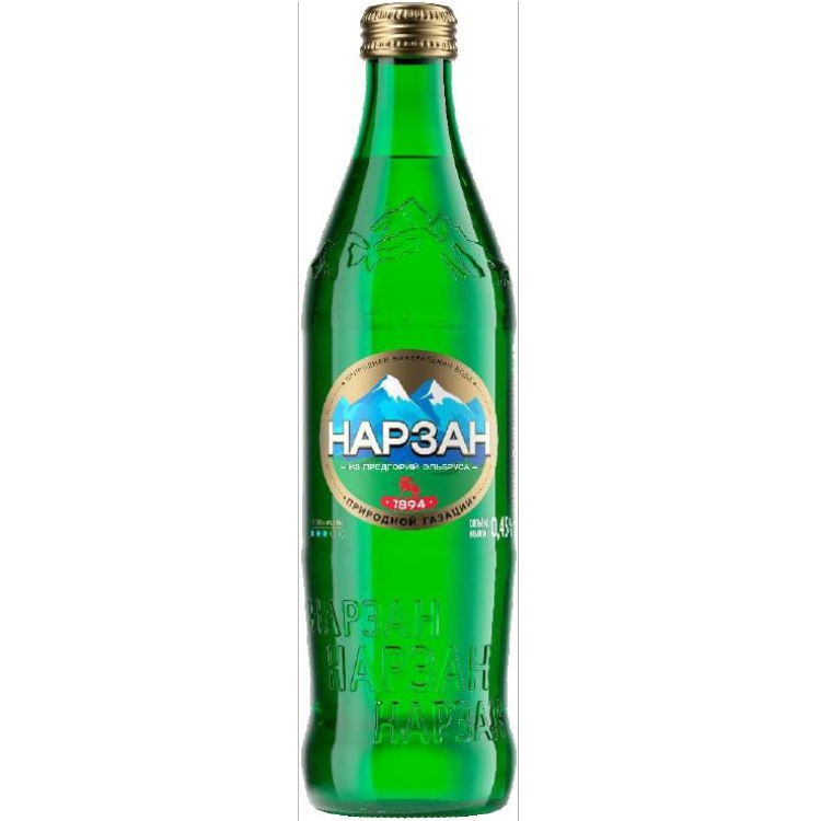 Вода минеральная питьевая Нарзан природной газации