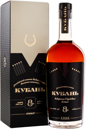 Изображение товара Коньяк Российский выдержанный высшего качества КВВК Кубань 0.5 л 43%