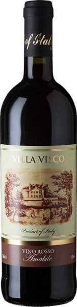 Вино Villa Visco, Vino Rosso Amabile 0.75 л