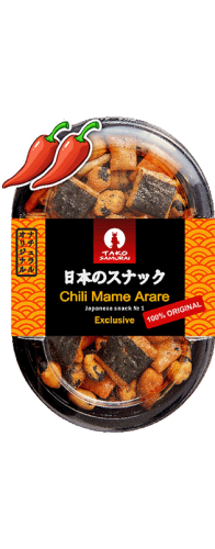 Изображение товара Орехи Tako Samurai Японские снеки из бобовых Chili Mame Arare