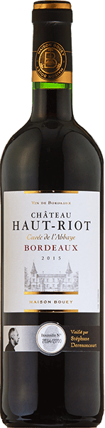 Вино Chateau Haut-Riot, Cuvee de l’Abbey, Bordeaux 0.75 л