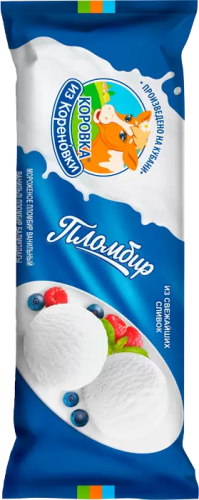 Изображение товара Мороженое пломбир 'Коровка из Кореновки' ванильное 400 г
