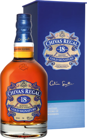 Изображение товара Виски Chivas Regal, 18 летней выдержки, в подарочной упаковке