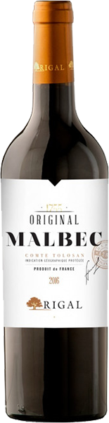 Вино Rigal Original Malbec Comte Tolosan Red Semi-Dry 0.75 л