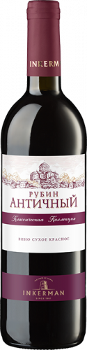 Изображение товара Красное вино Рубин Античный 0.75л с ароматом лесных ягод от Инкерман