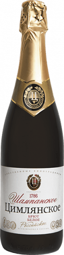 Игристое вино Цимлянское брют белое