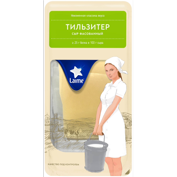 Сыр фасованный Тильзитер LAIME 150г ломтики
