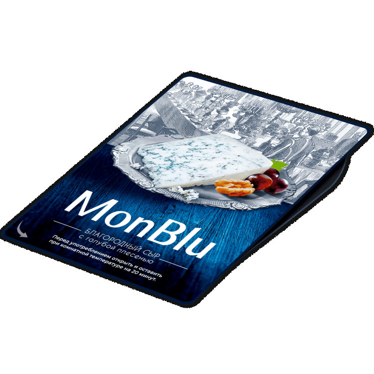 Сыр с голубой благородной плесенью тм MonBlu