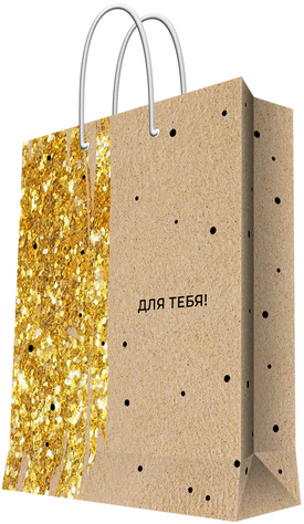 Изображение товара Пакет бумажный с ламинацией 17. 8*22. 9*9. 8