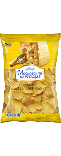 Чипсы Московский картофель рифлёный сыр пармезан